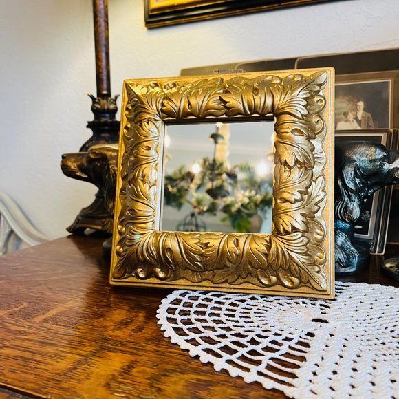 Vintage Other - VTG Home interiors gold mirror